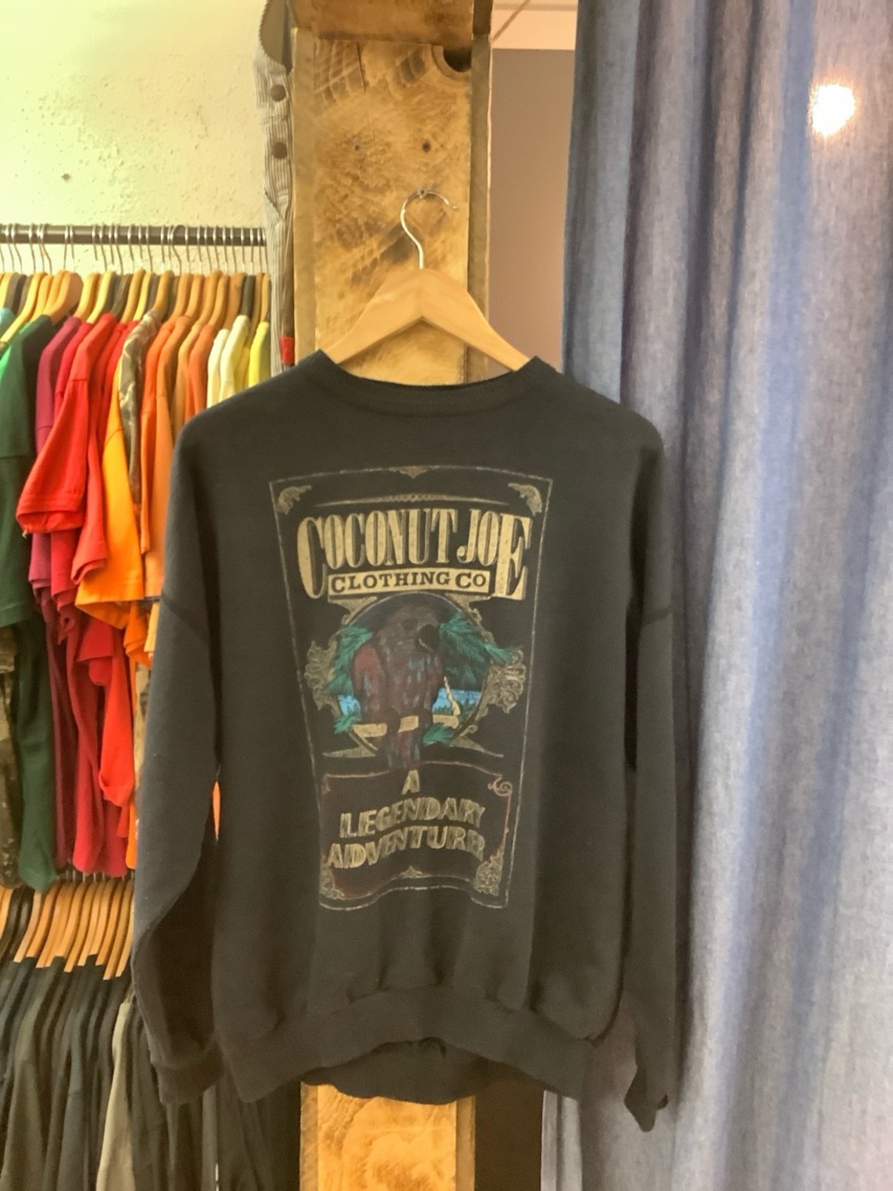 Vintage Coconut Joe's Navy Crewneck